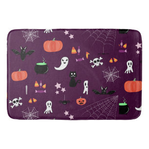 Lieve en enge Halloween-kunst Badmat