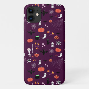 Lieve en enge Halloween-kunst Case-Mate iPhone Case