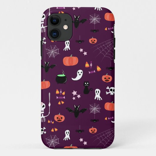 Lieve en enge Halloween-kunst Case-Mate iPhone Case (Achterkant)