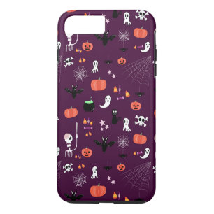 Lieve en enge Halloween-kunst iPhone 8/7 Plus Hoesje