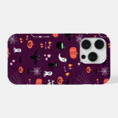 Lieve en enge Halloween-kunst iPhone Hoesje (Achterkant horizontaal)