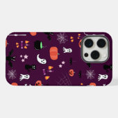 Lieve en enge Halloween-kunst iPhone Hoesje (Achterkant horizontaal)