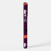 Lieve en enge Halloween-kunst iPhone Hoesje (Rechterkant)