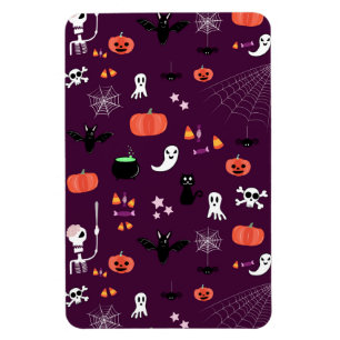 Lieve en enge Halloween-kunst Magneet