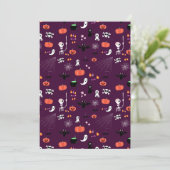 Lieve en enge Halloween-kunst Menu (Staand voorkant)
