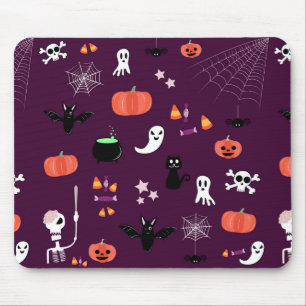 Lieve en enge Halloween-kunst Muismat