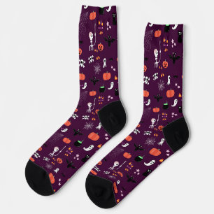 Lieve en enge Halloween-kunst Sokken
