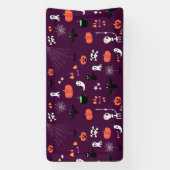 Lieve en enge Halloween-kunst Spandoek (Verticaal)