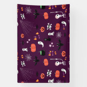 Lieve en enge Halloween-kunst Spandoek (Verticaal)