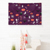 Lieve en enge Halloween-kunst Spandoek (Insitu)