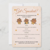 Lieve en enge Halloween pompoen verkleed feestje Kaart (Voorkant)