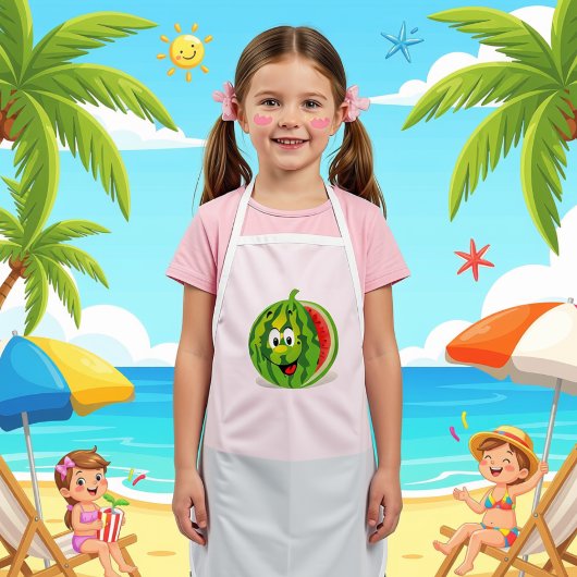 Lieve en grappige watermeloen kinder schort