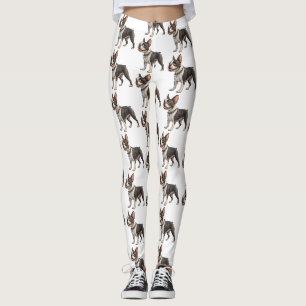 Lieve en Kleurrijke Boston Terrier Leggings