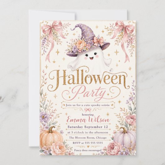 Lieve enge Halloween-feest Kaart (Voorkant)