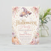 Lieve enge Halloween-feest Kaart (Staand voorkant)
