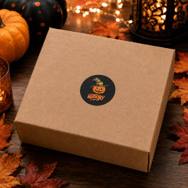Lieve enge pompoen heks hoed Halloween sticker