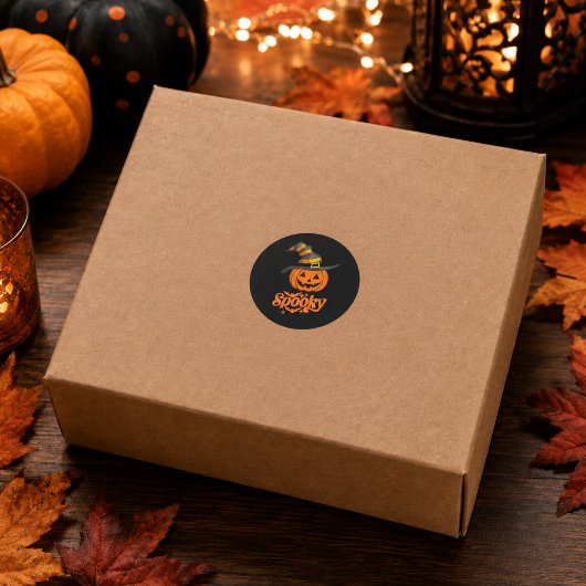 Lieve enge pompoen heks hoed Halloween sticker