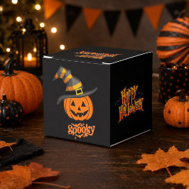 Lieve enge pompoen heks hoed Halloween verpakkings Bedankdoosjes
