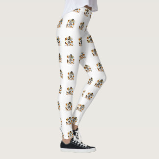 Lieve enge skeletgeit met hoge hoed leggings