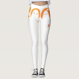 Lieve enge typografie met vleermuizen en spinnen leggings