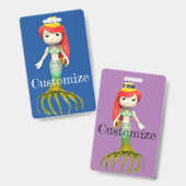 Lieve enge zeemeermin heks Thunder_Cove  Badge (Voor- en achterkant)