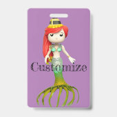 Lieve enge zeemeermin heks Thunder_Cove  Badge (Achterkant)