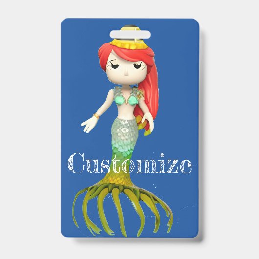 Lieve enge zeemeermin heks Thunder_Cove  Badge (Voorzijde)