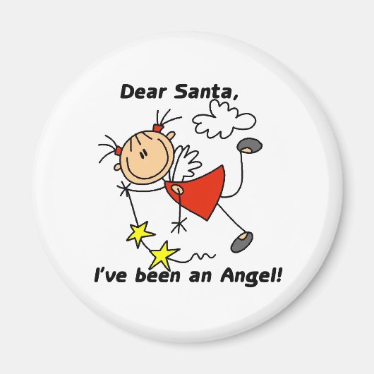 Lieve engel Kerstman Magneet (Voorkant)