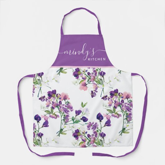 Lieve Erwt All-Over Print Schort (Voorkant)