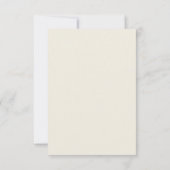 Lieve Erwt Bloemig Blauw en Crème Save The Date (Achterkant)