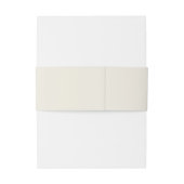 Lieve Erwt Crème en Blauwe Bloemen Bruiloft Uitnodigingen Wikkel (Achterkant Voorbeeld)