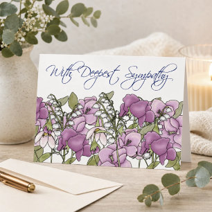 Lieve Erwtentuin – Botanische Condoleancekaart Kaart