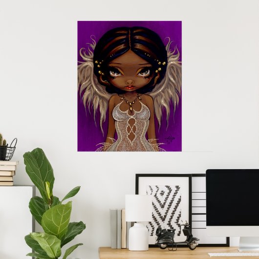 Lieve Eyes fee Art Print (Thuiskantoor)