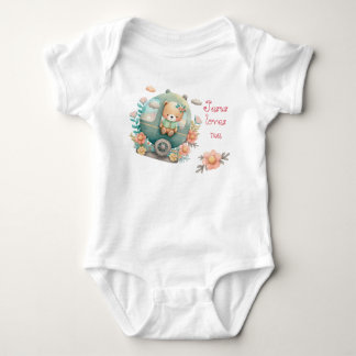 Lieve Faith Pastelkleurige Oudewoning Beer Wandelw Romper