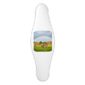 Lieve familie onder de regenboog keramische kastgreep (Voorkant)