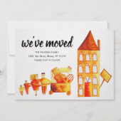 Lieve Familie Verhuist naar Nieuw Adres Wij Zijn V Aankondiging (Voorkant)