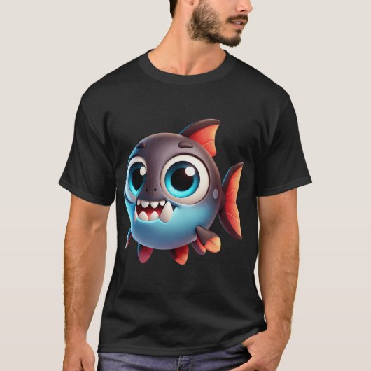 Lieve Fangtooth Vis T-shirt (Voorkant)