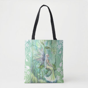 Lieve fee in groene tuin door Molly Harrison Tote Bag