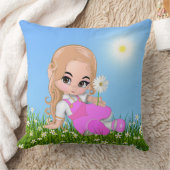 Lieve fee & madeliefjes  kussen (Deken)