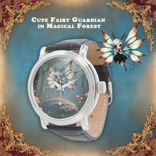 Lieve Feeënbeschermer in Magisch Woud Horloge