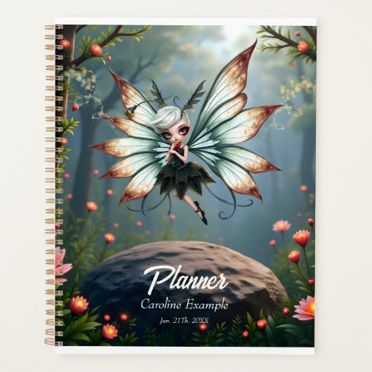 Lieve Feeënbeschermer in Magisch Woud Planner (Voorkant)