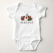 Lieve Feestdagen Grappig Kerstmis Romper (Voorkant)