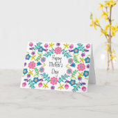 Lieve felicitatiekaart Moederdag bloemen Kaart (Gele Bloem)