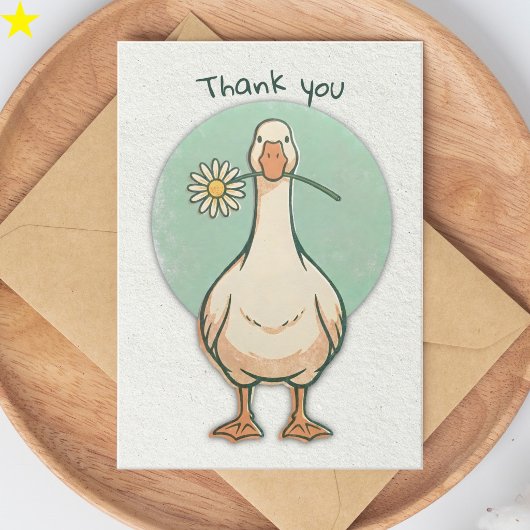 Lieve Gans en Daisy Bloem Dank je wel Kaart