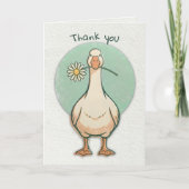 Lieve Gans en Daisy Bloem Dank je wel Kaart (Voorkant)