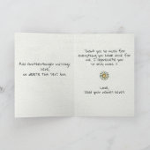 Lieve Gans en Daisy Bloem Dank je wel Kaart (Binnen)