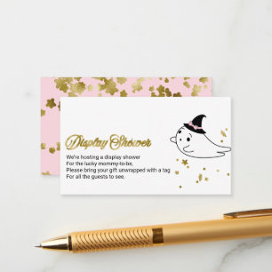 Lieve Geest Halloween Baby Shower Weergave Shower Informatiekaartje
