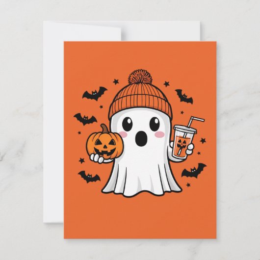 Lieve Geest Halloween Feestdagenkaart (Voorkant)
