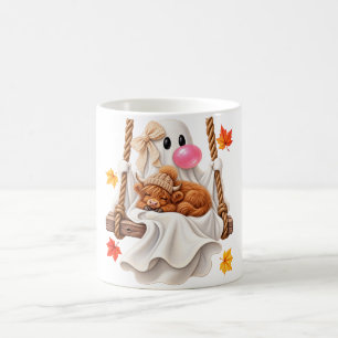 Lieve Geest Hoogland Koe Herfst Halloween Schommel Koffiemok