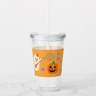 Lieve Geest Kantoor Familie Halloween Feest Acryl Drinkbeker